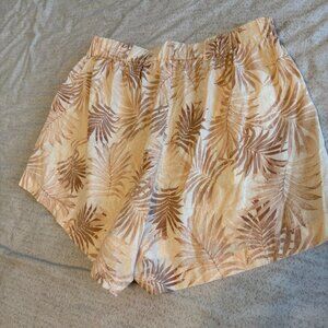 Womens Faherty Linen Blend M Shorts EUC